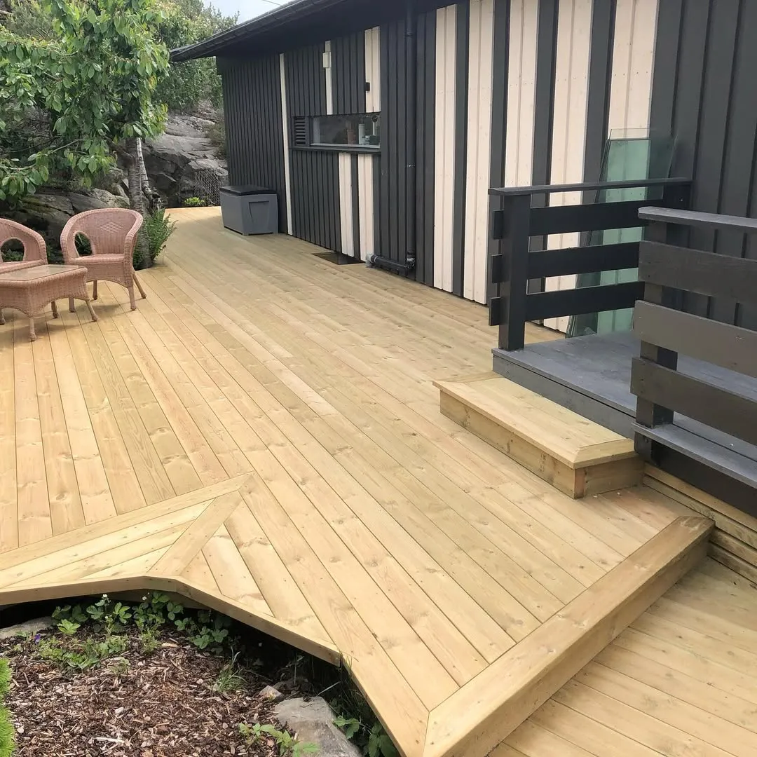 Stor terrasse