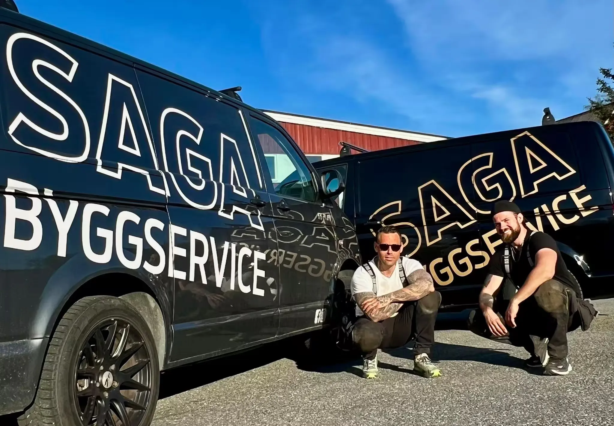 Marius og Jonas fra Saga Byggservice